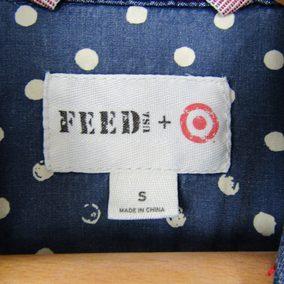 Feed USA + Target Long Sleee Button Down Denim - Picture 5 of 8